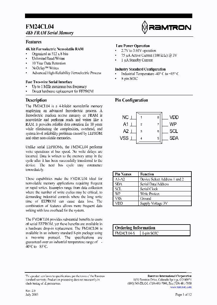FM24CL04_225214.PDF Datasheet