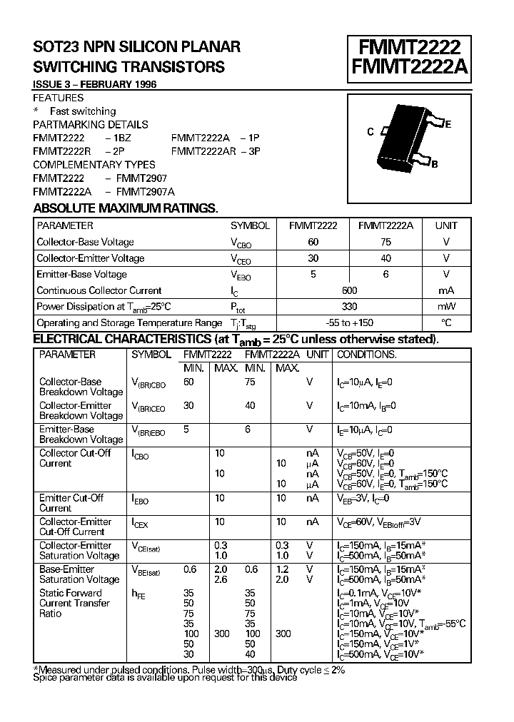 FMMT2222_220539.PDF Datasheet