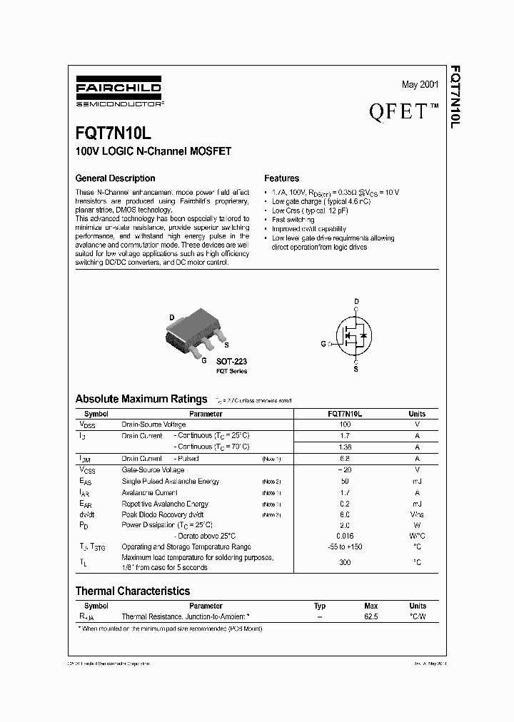 FQT7N10L_298777.PDF Datasheet