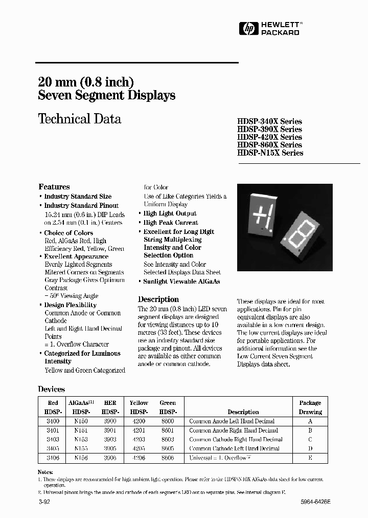 HDSP-8600_171923.PDF Datasheet