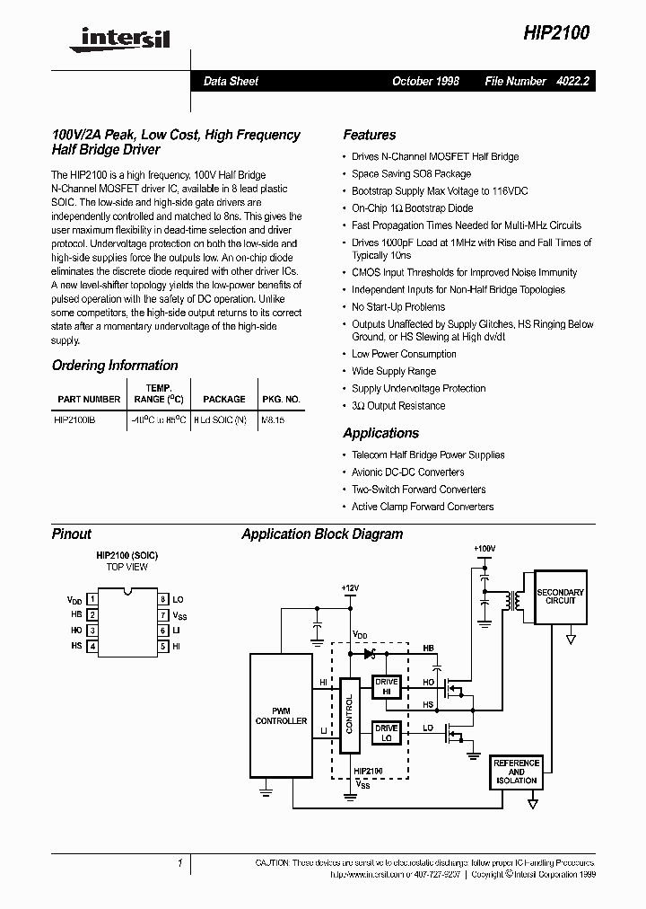 HIP2100_212905.PDF Datasheet