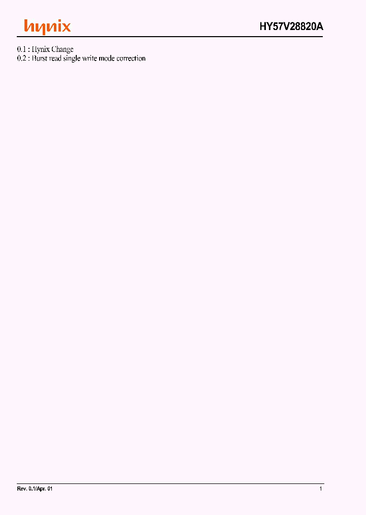 HY57V28820_168069.PDF Datasheet