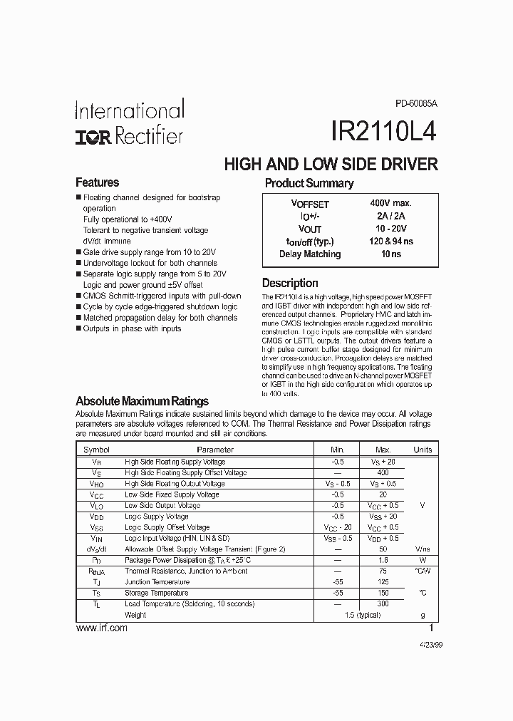 IR2110L4_199079.PDF Datasheet
