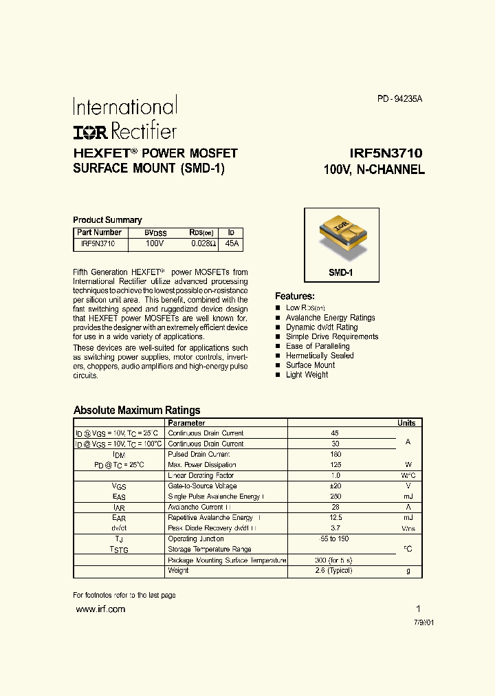 IRF5N3710_244015.PDF Datasheet