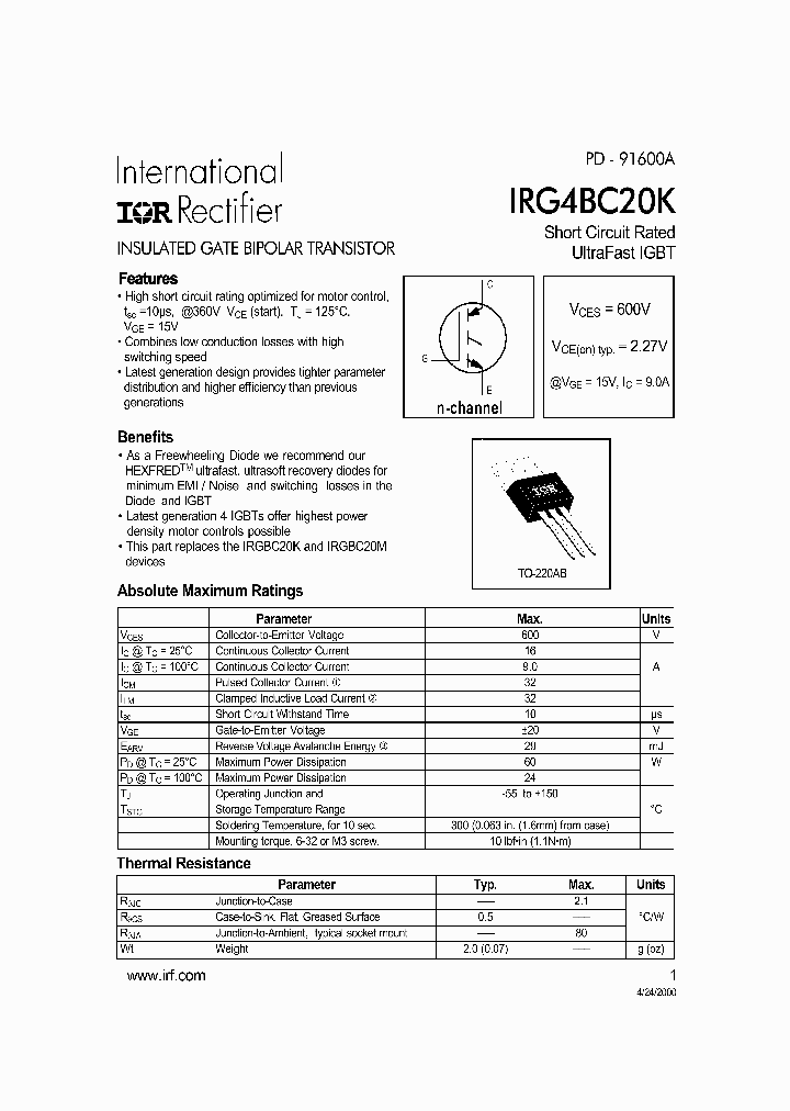 IRG4BC20K_234340.PDF Datasheet