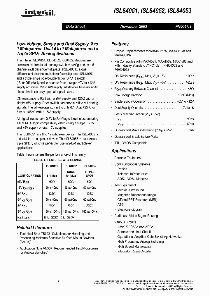 ISL84051_198092.PDF Datasheet