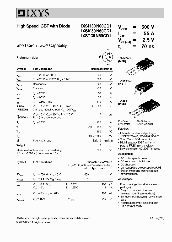 IXSK30N60CD1_252544.PDF Datasheet
