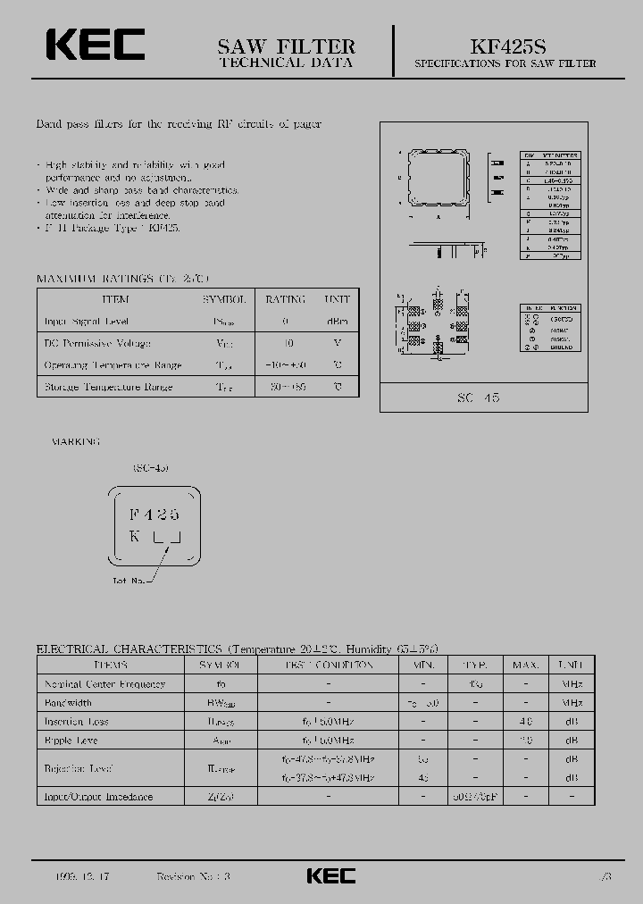KF425S_237714.PDF Datasheet