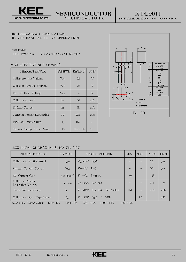 KTC9011_223771.PDF Datasheet