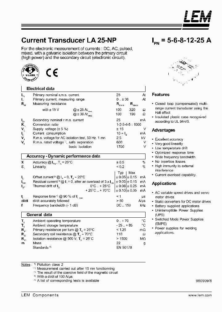 LA25-NP_240733.PDF Datasheet