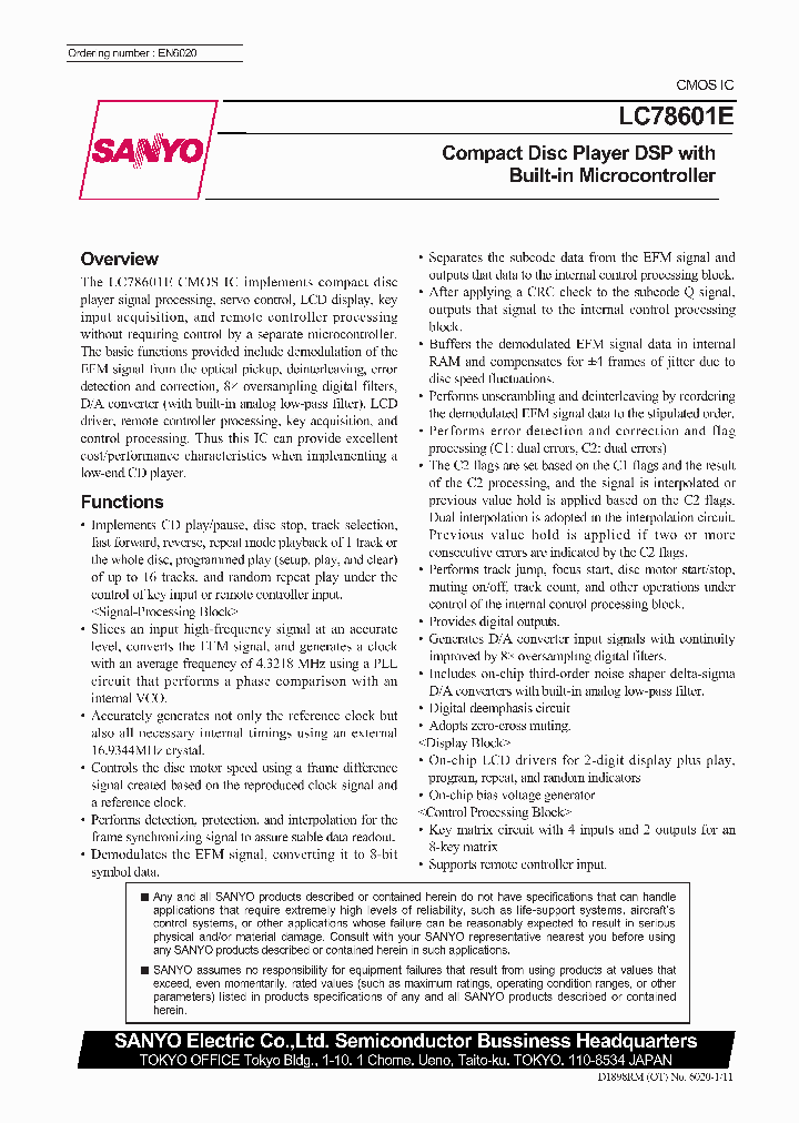 LC78601E_173355.PDF Datasheet