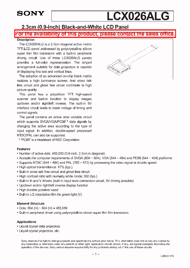 LCX026ALG_234879.PDF Datasheet