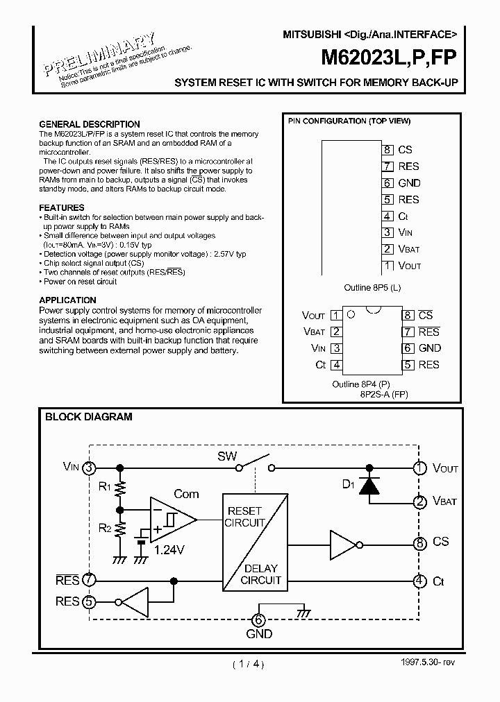 M62023P_217901.PDF Datasheet
