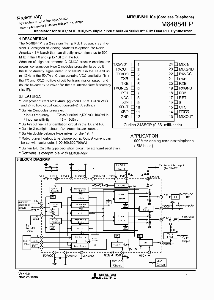 M64884FP_235684.PDF Datasheet