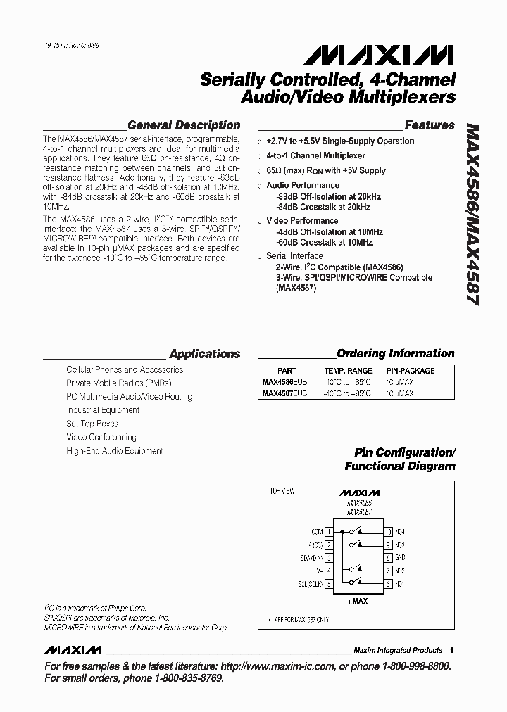 MAX4586_82103.PDF Datasheet