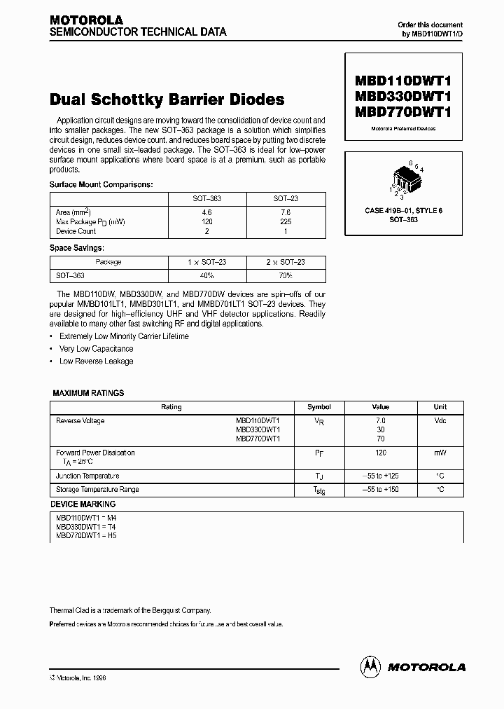 MBD110DWT1_166070.PDF Datasheet