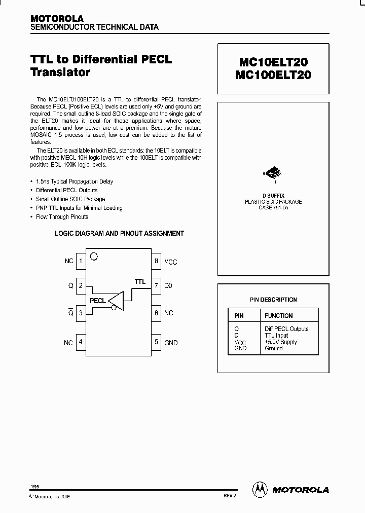 MC100ELT20_196130.PDF Datasheet