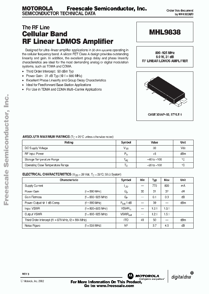 MHL9838_230267.PDF Datasheet