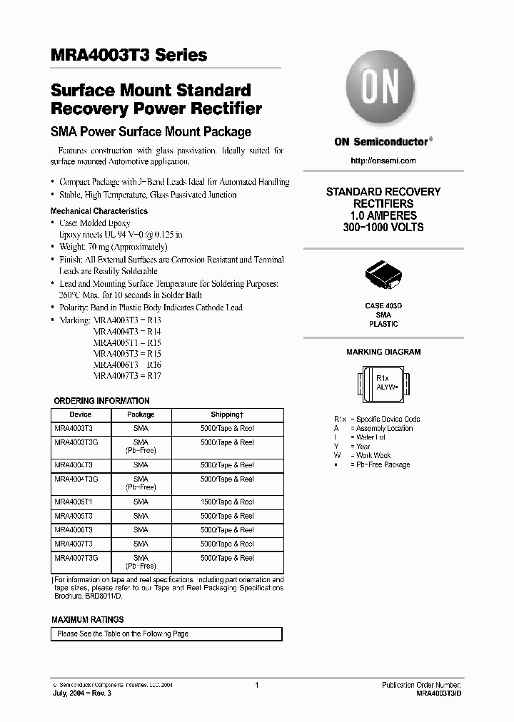 MRA4005T1_121514.PDF Datasheet