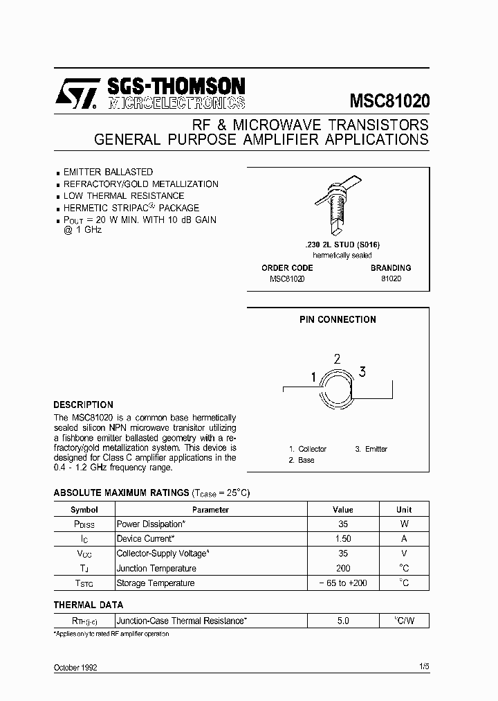 MSC81020_195858.PDF Datasheet