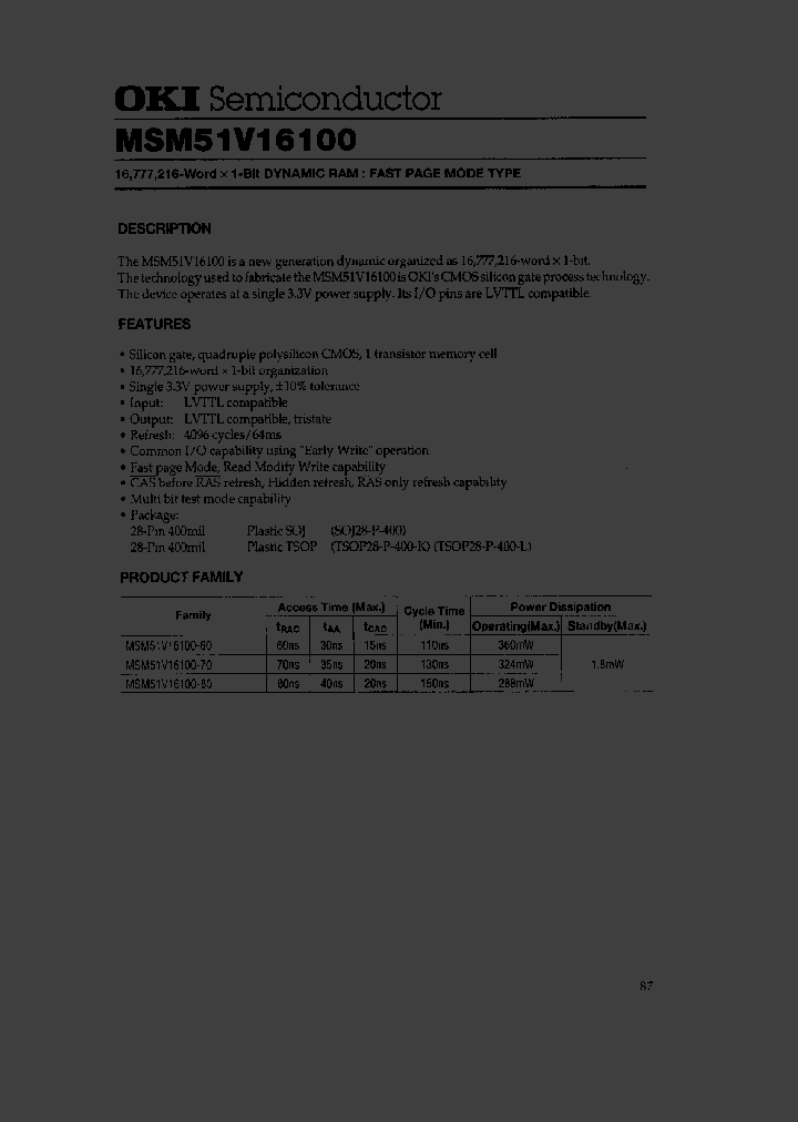 MSM51V16100_228988.PDF Datasheet