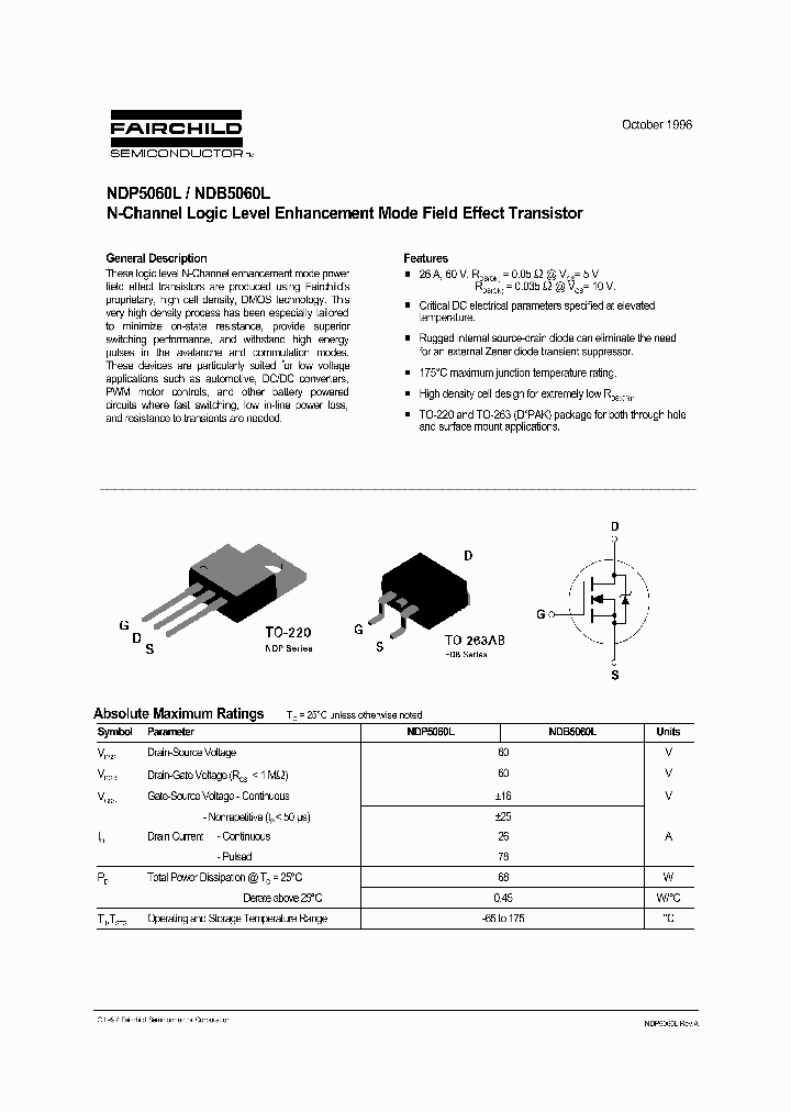 NDB5060L_212208.PDF Datasheet