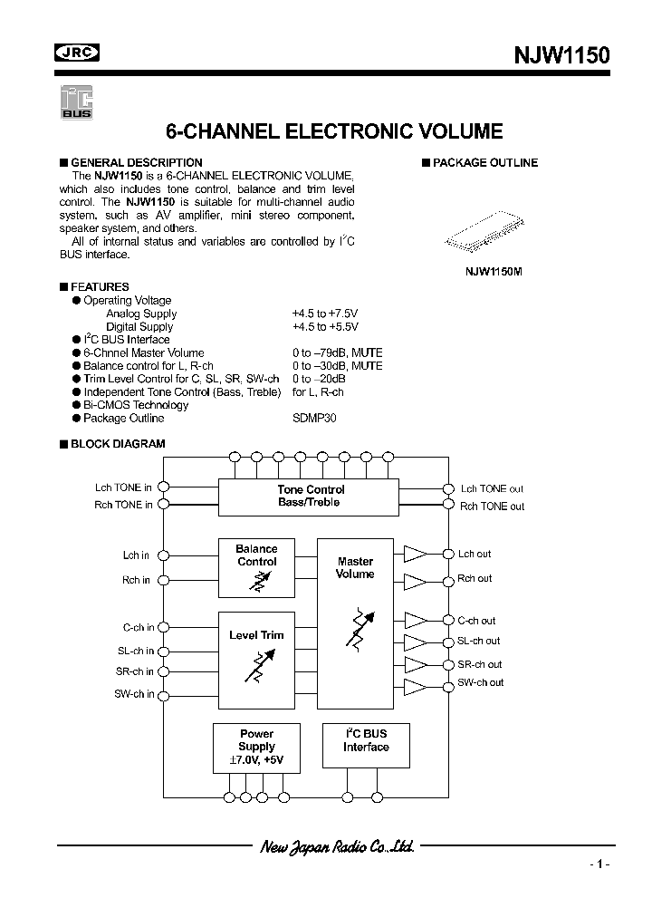 NJW1150_231294.PDF Datasheet