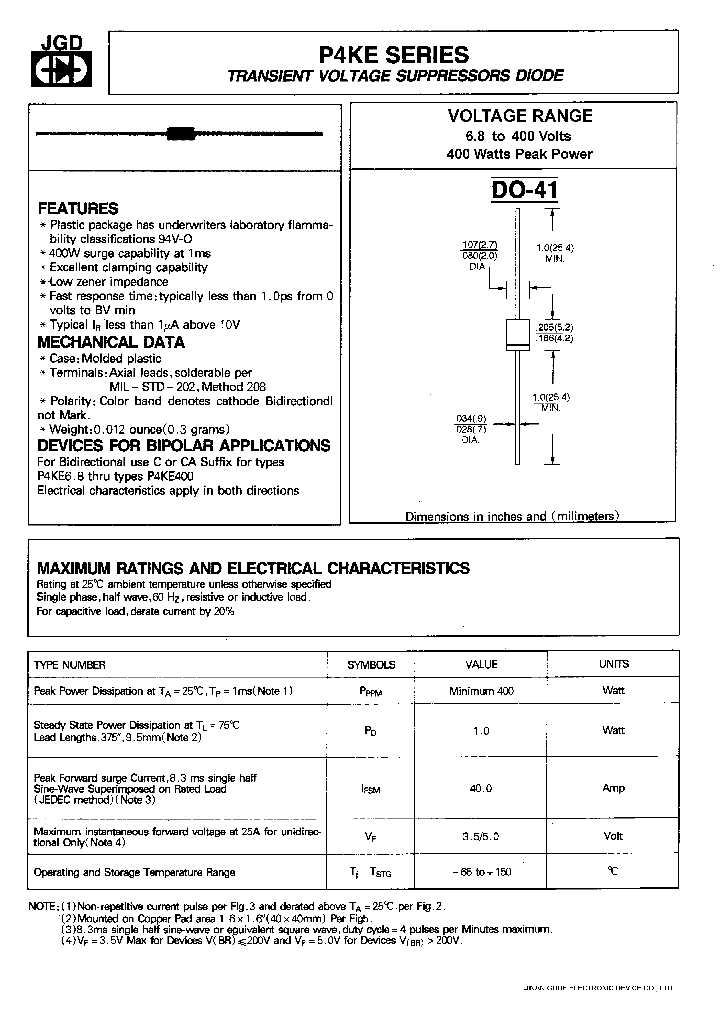 P4KE22_98823.PDF Datasheet