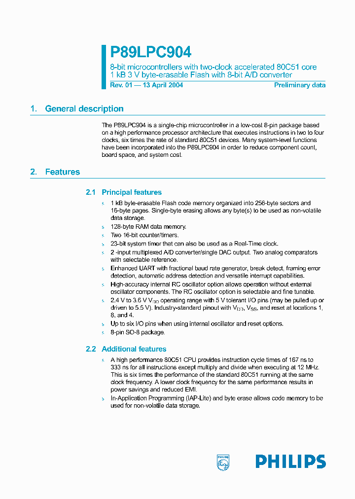 P89LPC904F_190540.PDF Datasheet