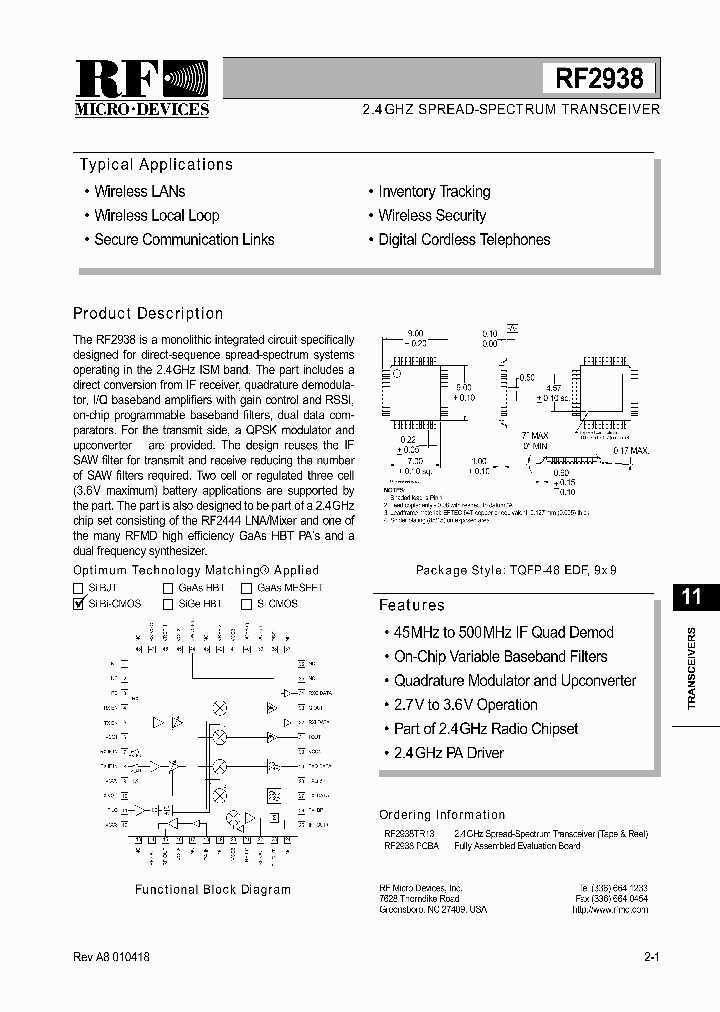 RF2938_214540.PDF Datasheet