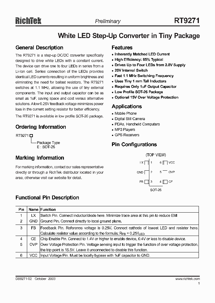 RT9271_184390.PDF Datasheet