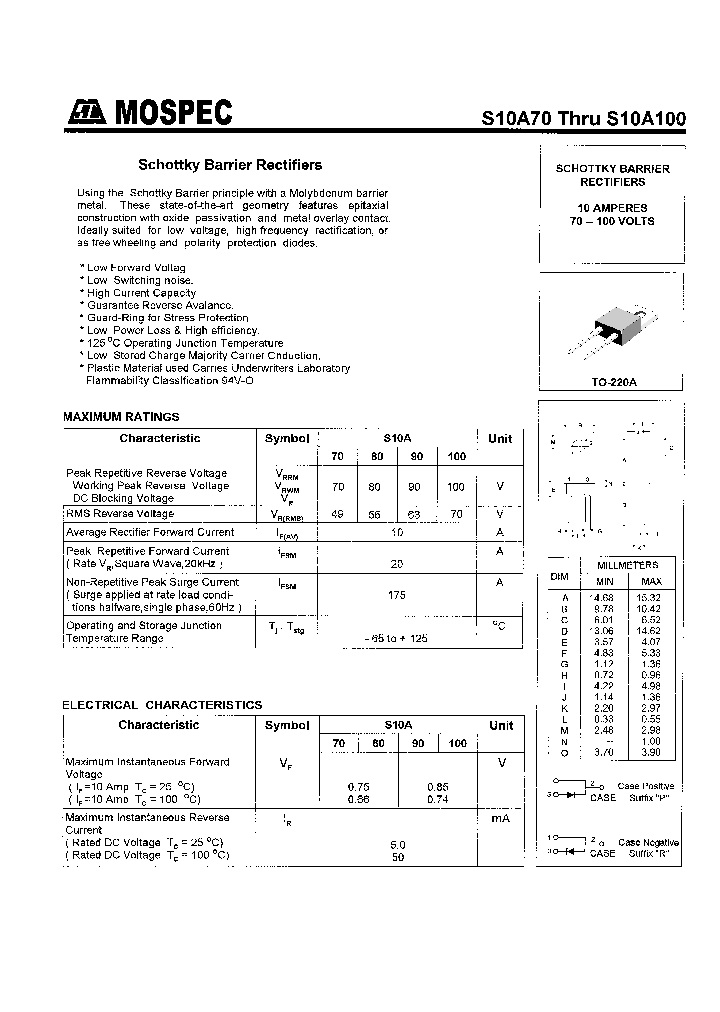 S10A100_203381.PDF Datasheet