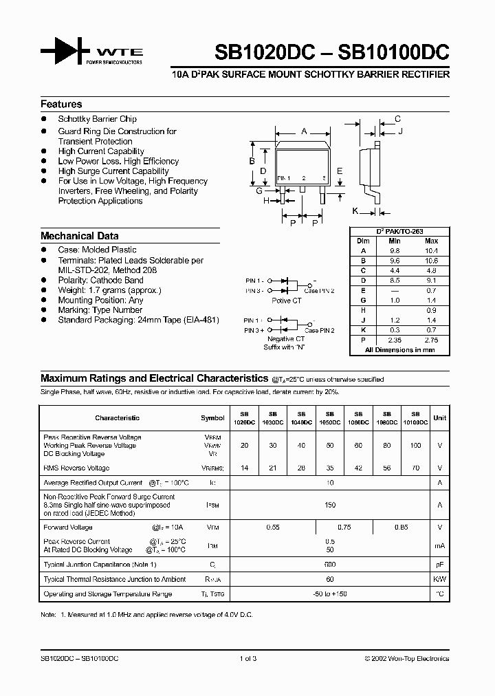 SB10100DC-T3_128803.PDF Datasheet
