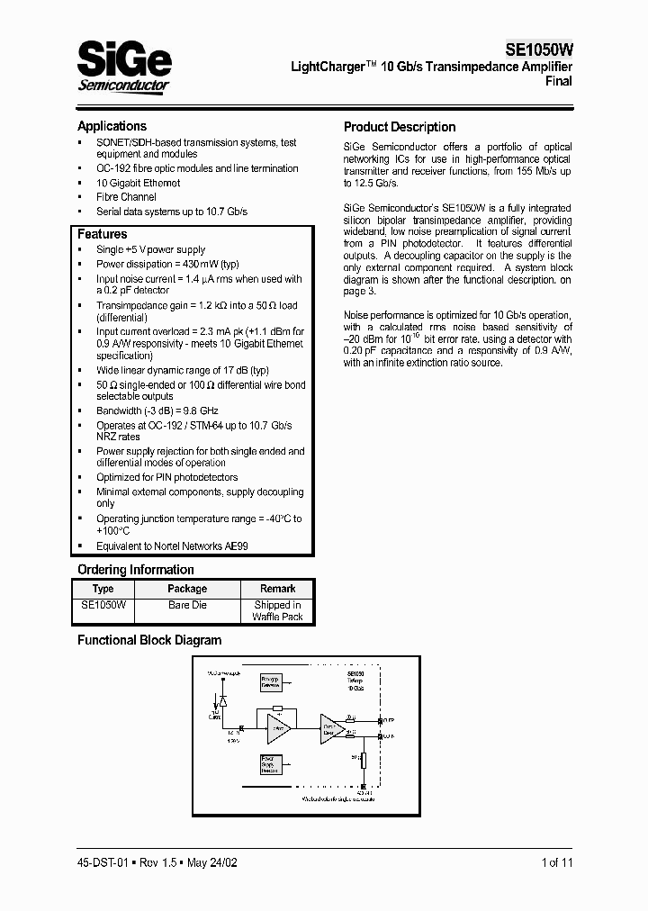 SE1050W_220564.PDF Datasheet