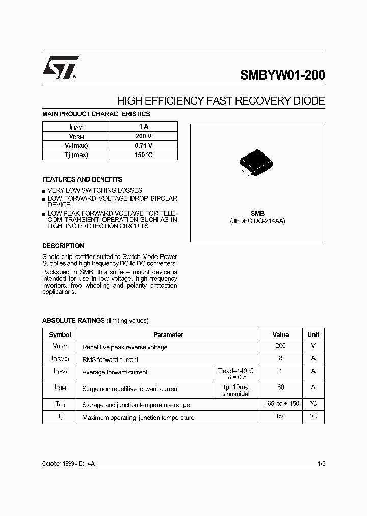 SMBYW01-200_237338.PDF Datasheet