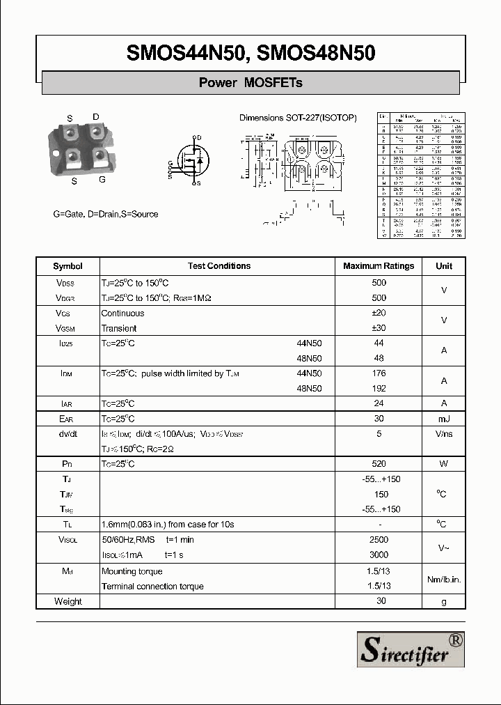 SMOS44N50_257494.PDF Datasheet