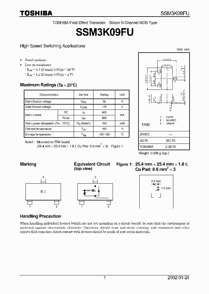 SSM3K09FU_213568.PDF Datasheet