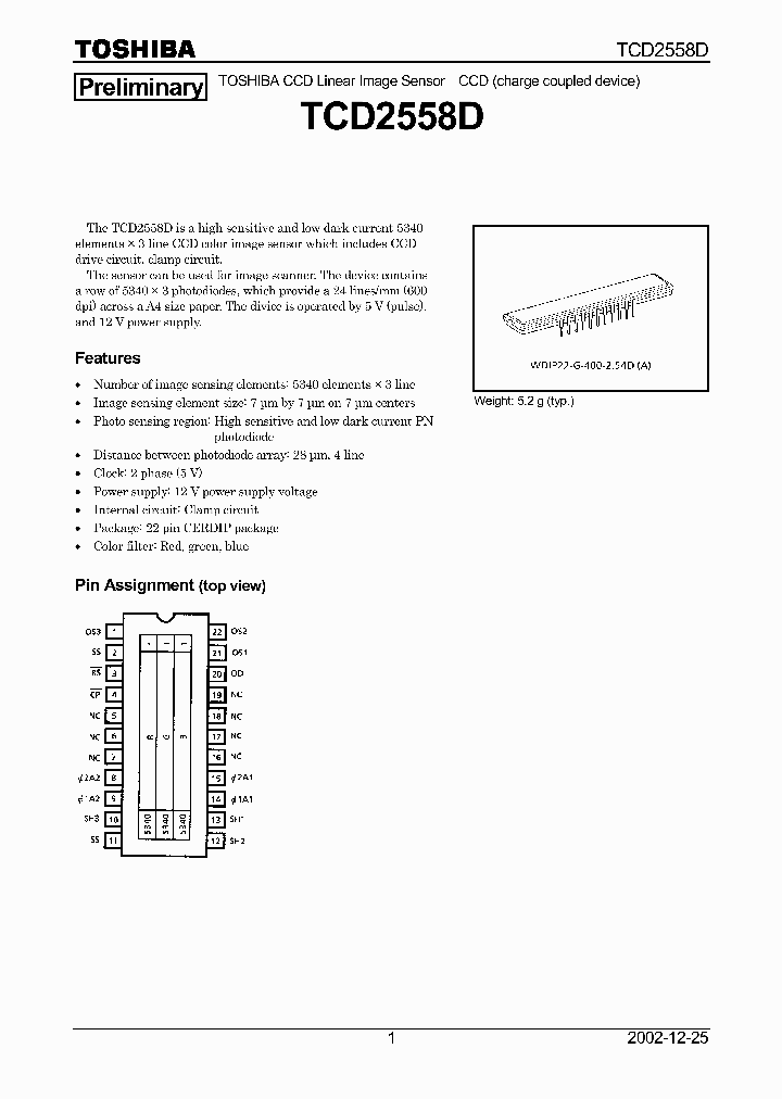 TCD2558D_177172.PDF Datasheet