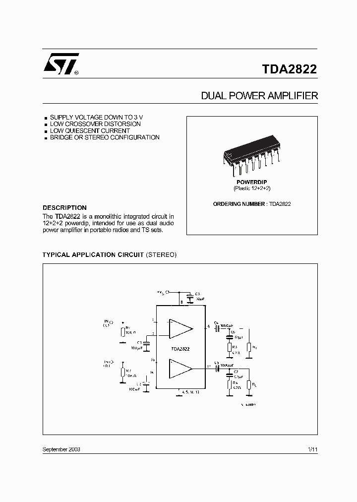 TDA2822_177191.PDF Datasheet