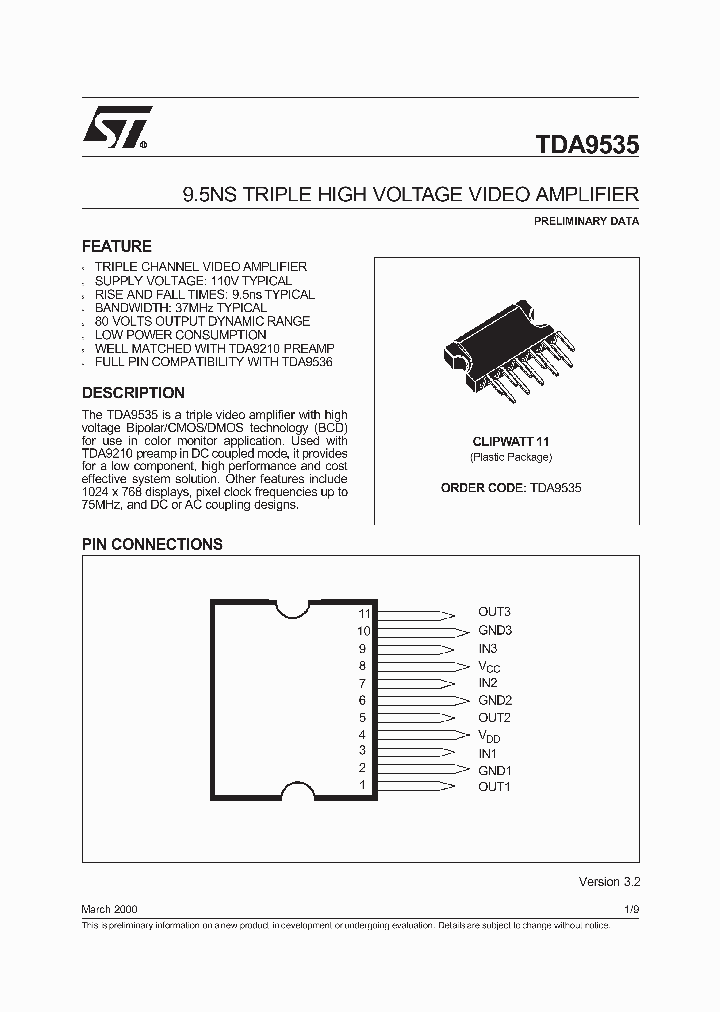 TDA9535_228564.PDF Datasheet