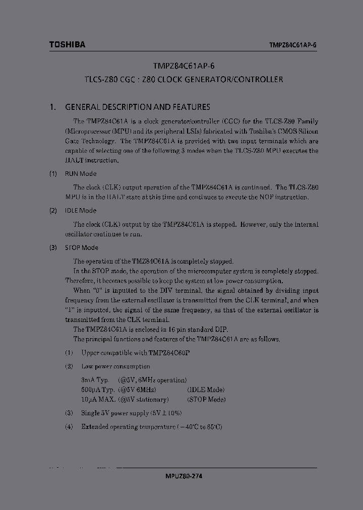 TMPZ84C61AP-6_228157.PDF Datasheet