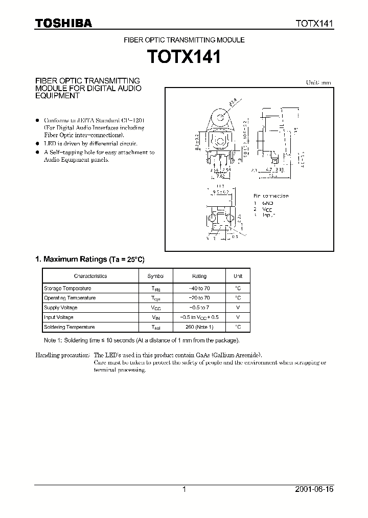 TOTX141_233039.PDF Datasheet