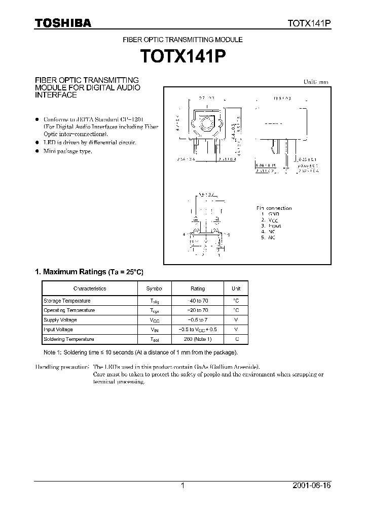 TOTX141P_233040.PDF Datasheet