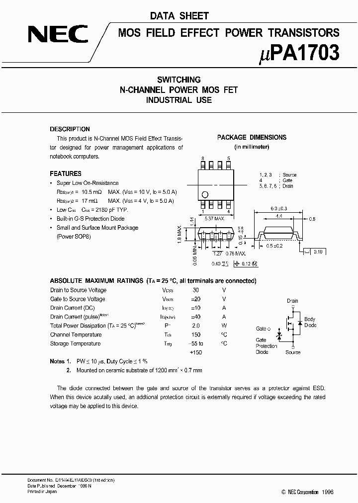UPA1703_230419.PDF Datasheet