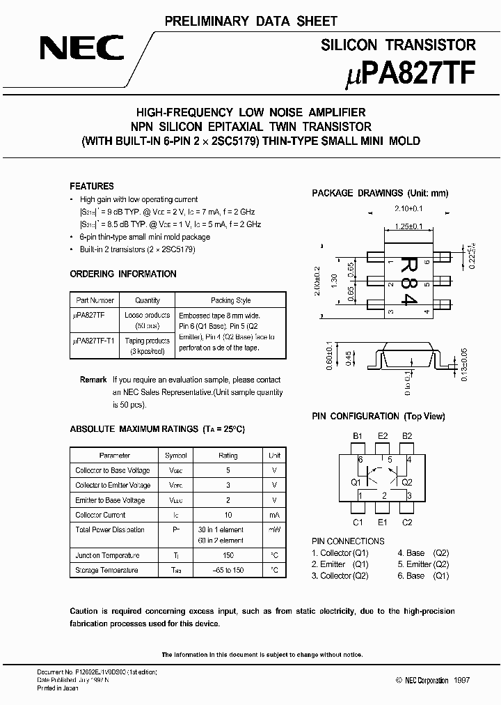 UPA827_237226.PDF Datasheet