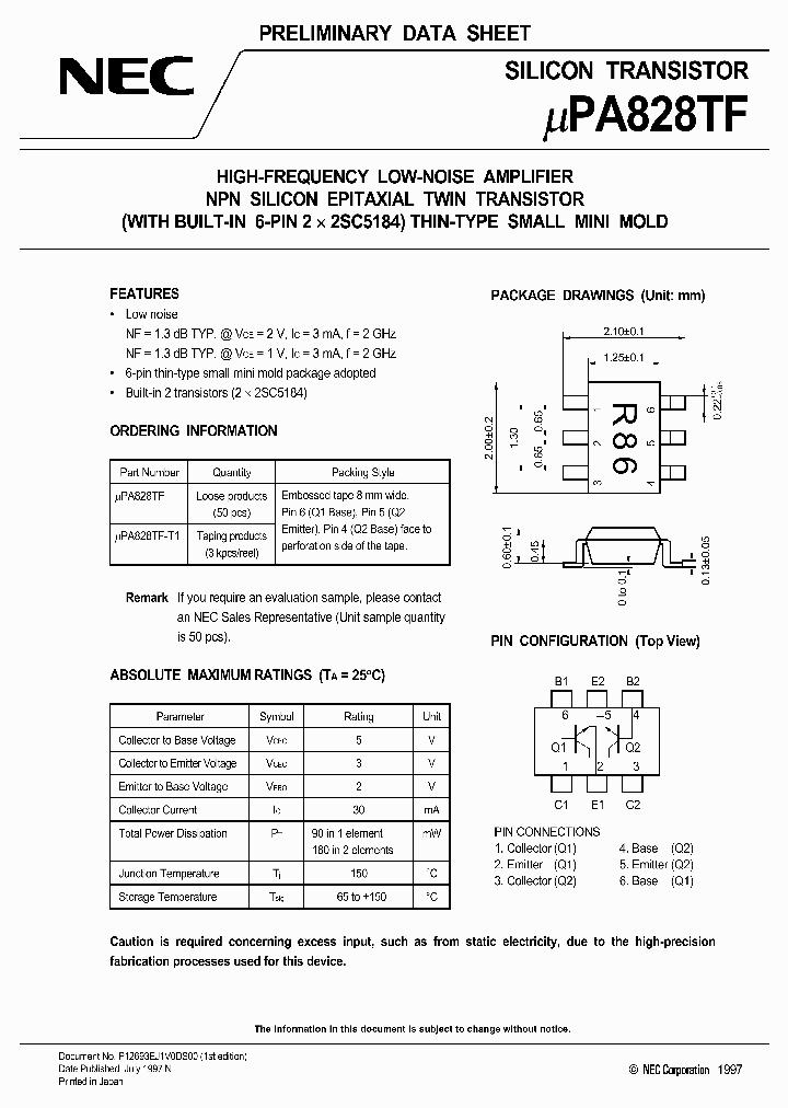 UPA828_238209.PDF Datasheet