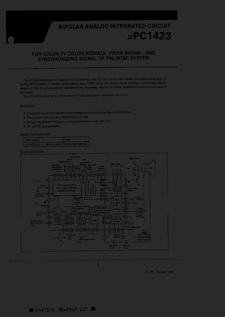 UPC1423_189407.PDF Datasheet