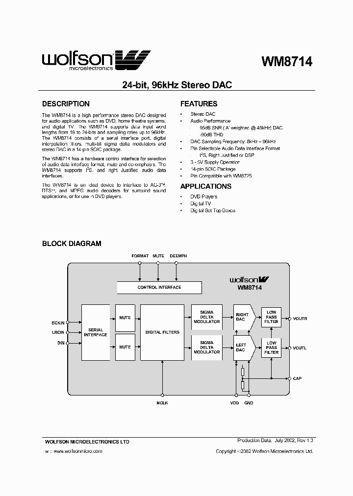 WM8714ED_178052.PDF Datasheet