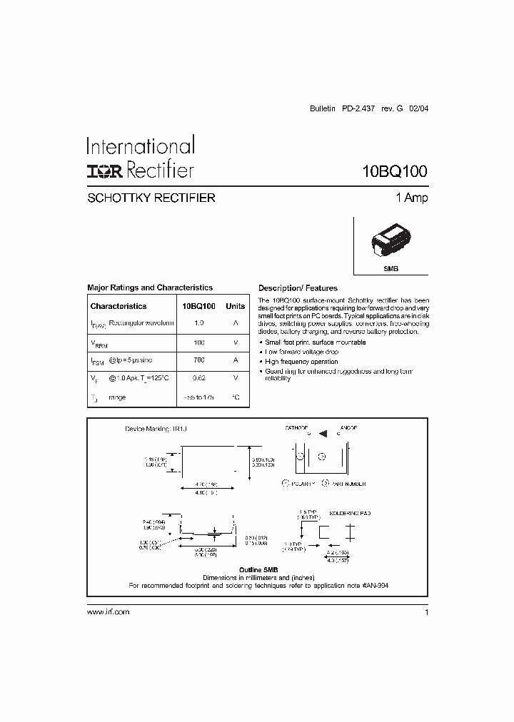 10BQ100TR_385193.PDF Datasheet