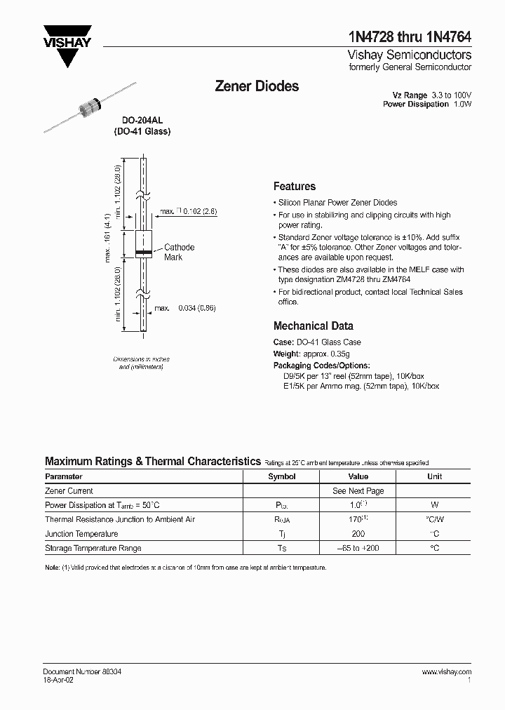 1N4764_369731.PDF Datasheet